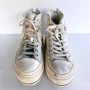 R13 Distressed Hight Top shoes